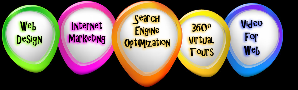 web design, internet marketing, search engine optimization, SEO, 360 degree virtual tours, video for web