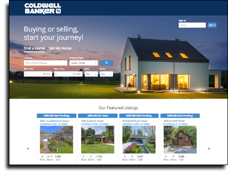 Real estate website with IDX search capabilities